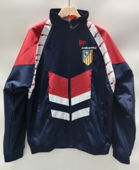 Retro Version 95-96 Atlético de Madrid Blue Single-sided Embroidered Thailand Trench Coats-0255