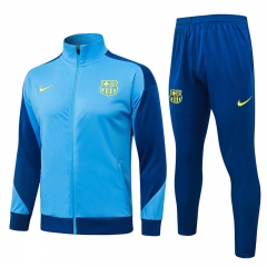 2025-26 Barcelona Light Blue Thailand Soccer Jacket Uniform-815