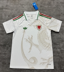(S-4XL) 2026 Wales Away White Thailand Soccer Jersey AAA-4506