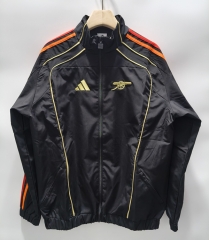 26-27 Arsenal Black Thailand Trench Coats-0255