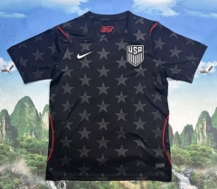 (S-4XL) Without Star 2026 World Cup USA Away Black Thailand Soccer Jersey AAA-7209