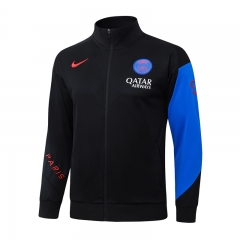 25-26 Paris SG Black Thailand Soccer Jacket-815
