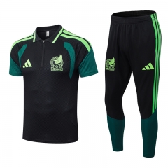 26-27 Mexico Black Thailand Polo Uniform-9926