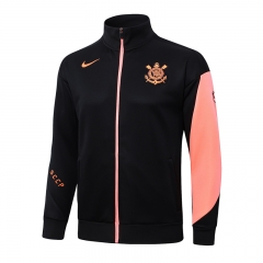 25-26 Corinthians Black Thailand Soccer Jacket-815
