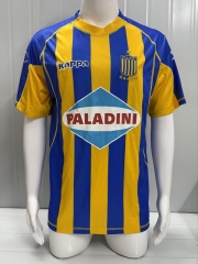 Retro Version 06-07 Club Atlético Rosario Central Home Yellow&Blue Thailand Soccer Jersey AAA-3932