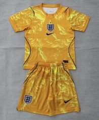 26-27 England Goalkeeper Yellow Soccer Uniform-AY