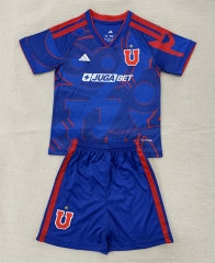 26-27 Universidad de Chile Home Blue Soccer Unifrom-AY