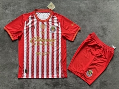 26-27 Deportivo Guadalajara Home Red&White Soccer Uniform-2483