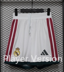 Player Version 26-27 Real Madrid Home White Thailand Soccer Shorts-888