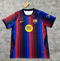 (S-4XL) 26-27 Barcelona Home Red&Blue Thailand Soccer Jersey AAA-4506