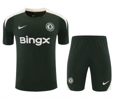26-27 Chelsea Drak Green Thailand Soccer Uniform-418