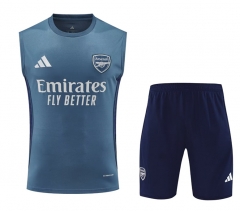 26-27 Arsenal Blue Thailand Soccer Vest Uniform-418