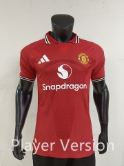 Player Version 26-27 Manchester United Home Red Thailand Soccer Jersey AAA-0871