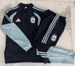 26-27 Argentina Royal Blue Thailand Soccer Coat Uniform-815