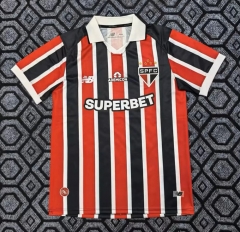 26-27 Sao Paulo Futebol Clube Away Red&Black Thailand Soccer Jersey AAA-2483