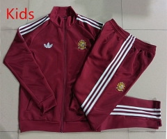 26-27 Spain Maroon Kids/Youth Soccer Jacket Uniform-815