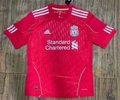 Retro Version 10-11 Liverpool Home Red Thailand Soccer Jersey AAA-6157