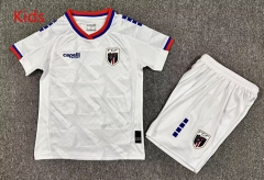 26-27 Cape Verde Away White Kids/Youth Soccer Uniform-7809