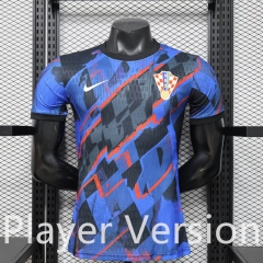 Player Version 26-27 Special Edition Croatia Blue&Black Thailand Soccer Jersey AAA-3596