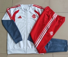 26-27 Brazil SC Internacional White Thailand Soccer Jacket Uniform-815