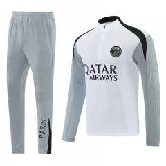 26-27 Paris SG White&Grey Thailand Soccer Tracksuit-LH