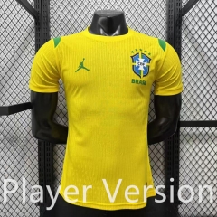 Player Version 26-27 Jordan Special Edition Brazil Yellow Thailand Soccer Jersey AAA-3596