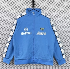 Retro Version 1988-1989 Napoli Blue Thailand Soccer Coat-3257