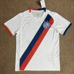 (S-4XL) 26-27 Bahia Home White Thailand Soccer Jersey AAA-2315