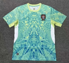 (S-4XL) 26-27 Portugal Light Green Thailand Soccer Jersey AAA-2483