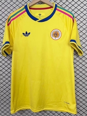 (S-4XL) 26-27 Curaçao Away Yellow Thailand Soccer Jersey AAA-2044