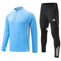 26-27 Adidas Light Blue Thailand Soccer Tracksuit-GDP