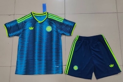 26-27 Colombia Away Blue Soccer Uniform-718
