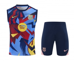 26-27 Barcelona Colorful Thailand Soccer Vest Uniform-418