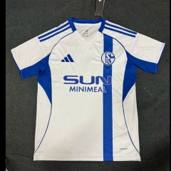 (S-4XL) 26-27 Schalke 04 Away White Thailand Soccer Jersey AAA-7209