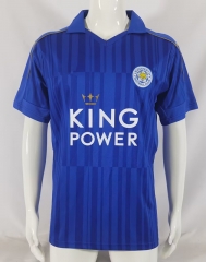 Retro Version 16-17 Leicester City Home Blue Thailand Soccer Jersey AAA-3932