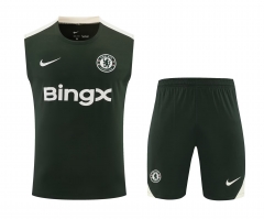 26-27 Chelsea Dark Green Thailand Soccer Vest Uniform-418