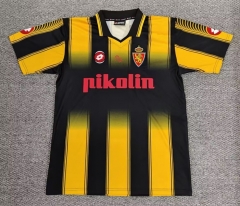 Retro Version 03-04 Real Zaragoza Away Yellow&Black Thailand Soccer Jersey AAA-0141