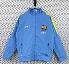 Retro Version 15-16 Barcelona Blue Thailand Trench Coats-3257
