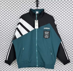 Retro Version 95-96 Liverpool Away Black&Green Thailand Soccer Coat-3257