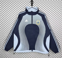 Retro Version 2006 Argentina Light Blue Thailand Trench Coats-3257