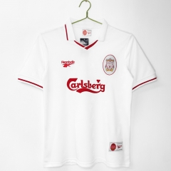 Retro Version 96-97 Liverpool White Thailand Soccer Jersey AAA-811