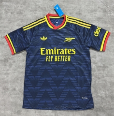 (S-4XL) 26-27 Arsenal Away Blue Thailand Soccer Jersey AAA-4506