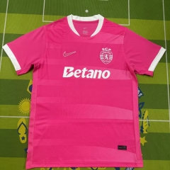 (S-4XL) 26-27 Special Edition Sporting Clube de Portugal Pink Thailand Soccer Jersey AAA-5303