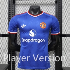 Player version 26-27 Special Version Manchester United Blue Thailand Soccer Jersey AAA-888