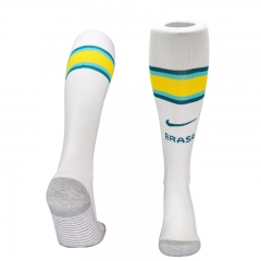 2026 World Cup Brazil Home White Thailand Soccer Socks
