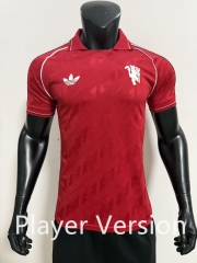Player Version 26-27 Manchester United Red Thailand Soccer Jersey AAA-SJ