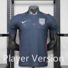 Player Version 26-27 USA Away Black Thailand Soccer Jersey AAA-888