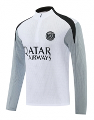 26-27 Paris SG White&Grey Thailand Soccer Tracksuit Top-LH