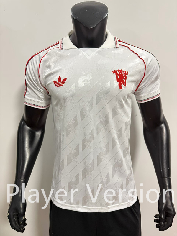 Player Version 26-27 Manchester United White Thailand Soccer Jersey AAA-SJ