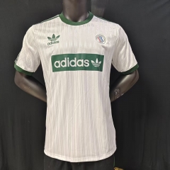 26-27 Casual Adi&Oasis White&Green Thailand Soccer Jersey AAA-9609